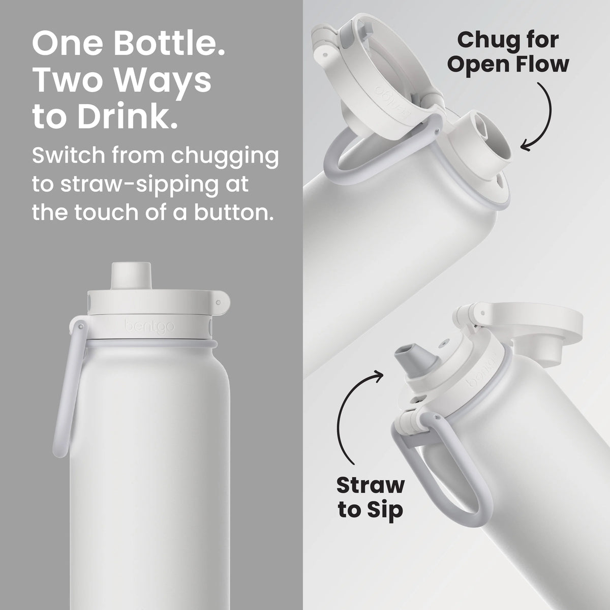 Bentgo Flip 2-in-1 Water Bottle (24 fl oz)