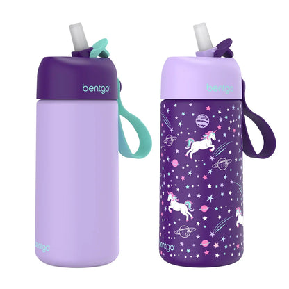 Bentgo Kids Stainless Steel Insulated Water Bottle (2-Pack)