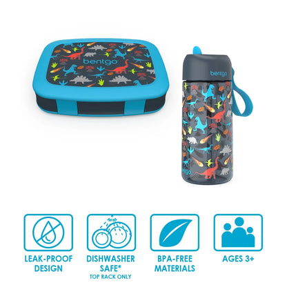 Bentgo Kids Prints Lunch Box & Water Bottle