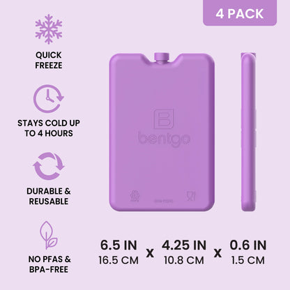 Bentgo Chillers Reusable Ice Packs (4-Pack)