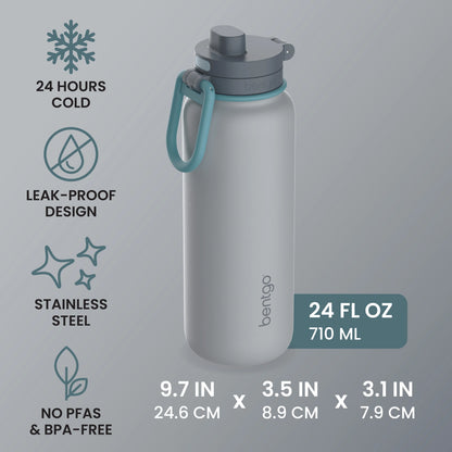 Bentgo Flip 2-in-1 Water Bottle (24 fl oz)