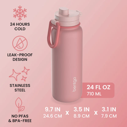 Bentgo Flip 2-in-1 Water Bottle (24 fl oz)