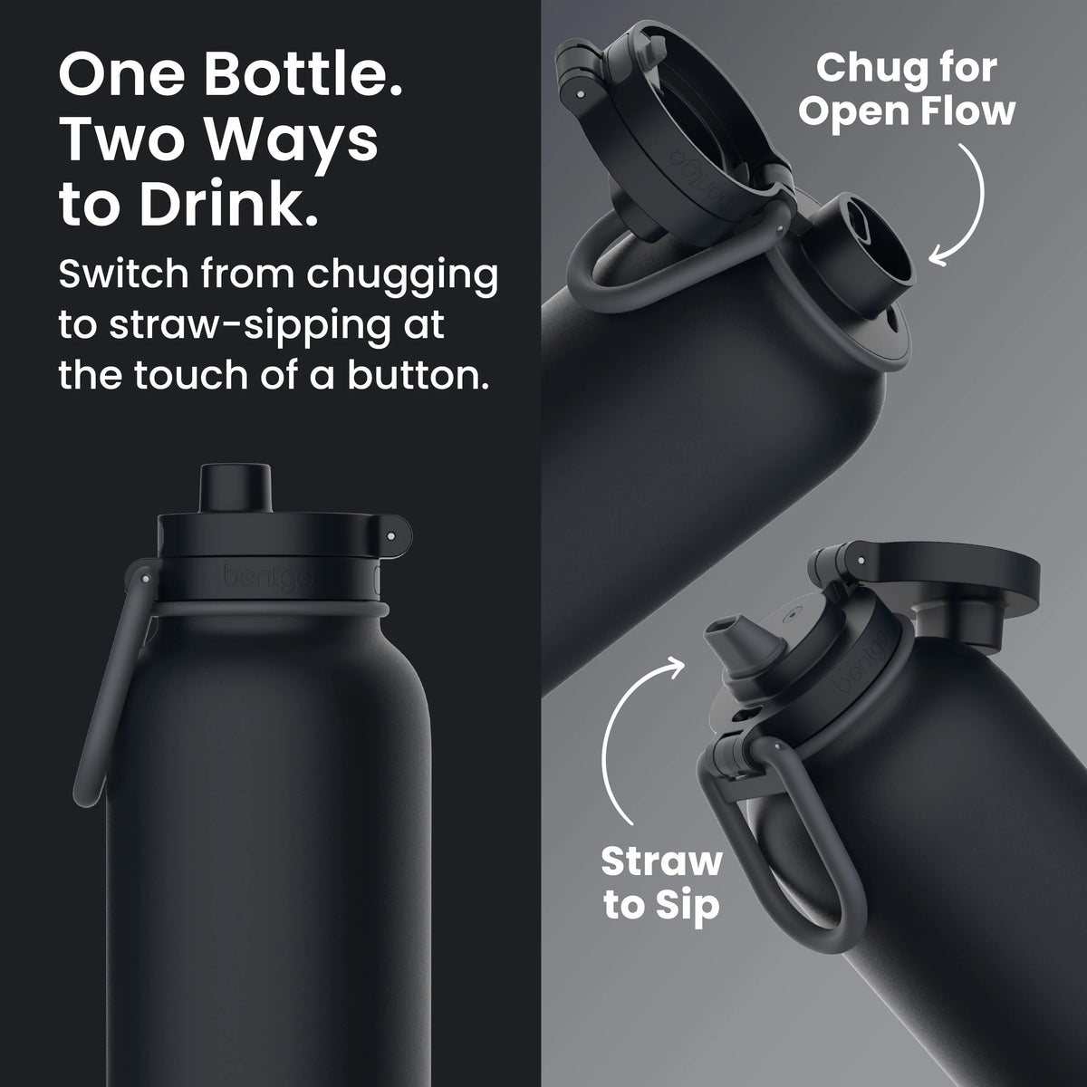 Bentgo Flip 2-in-1 Water Bottle (40 fl oz)