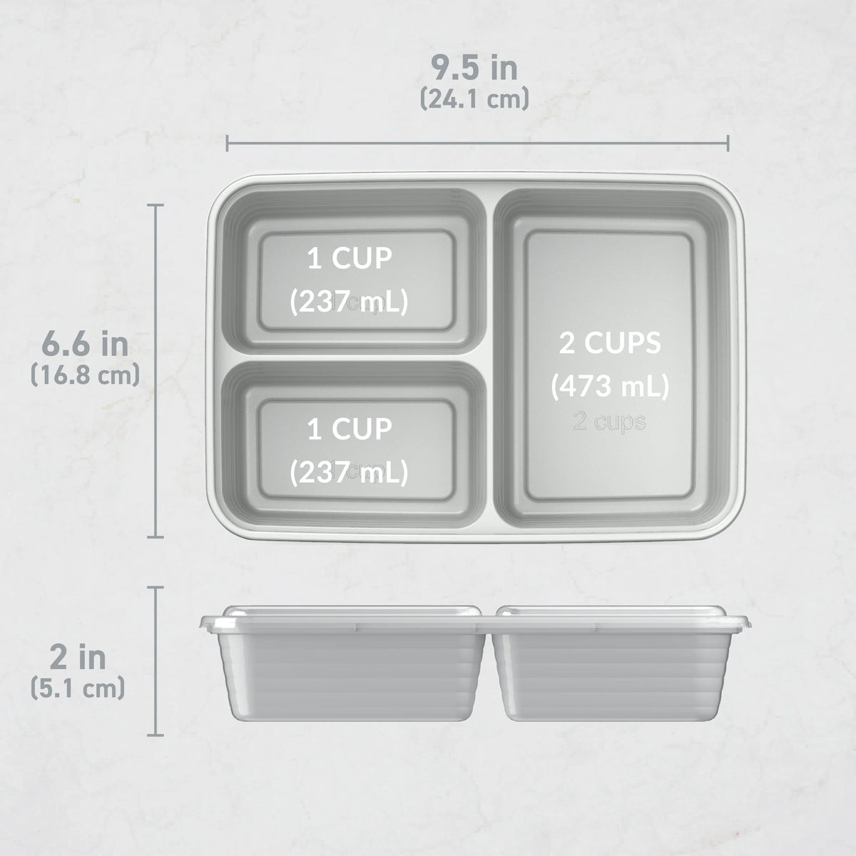 Bentgo Prep 3-Compartment Meal Prep Containers (20-Piece)