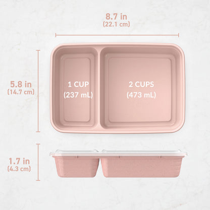 Bentgo Prep 2-Compartment Meal Prep Containers (20-Piece)