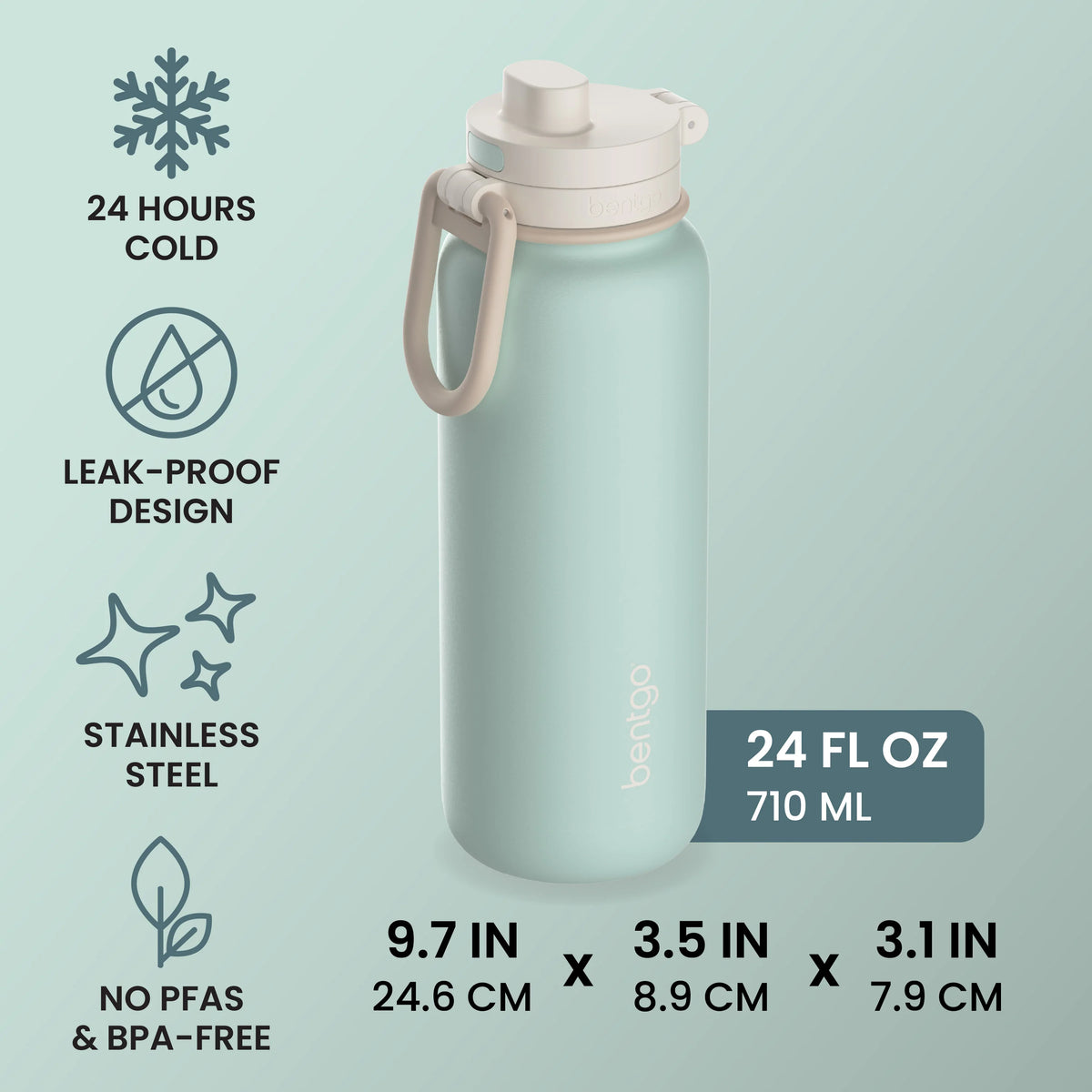 Bentgo Flip 2-in-1 Water Bottle (24 fl oz)
