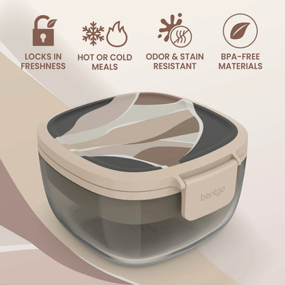 Bentgo Glass Prints All-in-One Salad Container