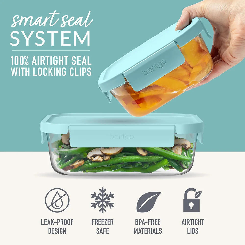 Bentgo Glass Leak-Proof Food Storage Set (14-Piece)
